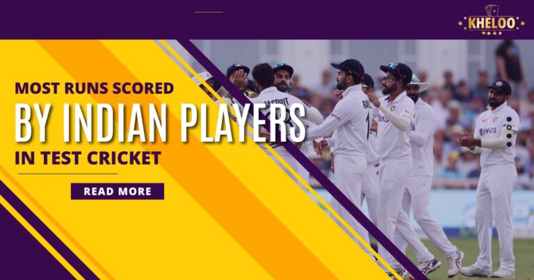 Most Runs Scored by Indian Players In Test Cricket