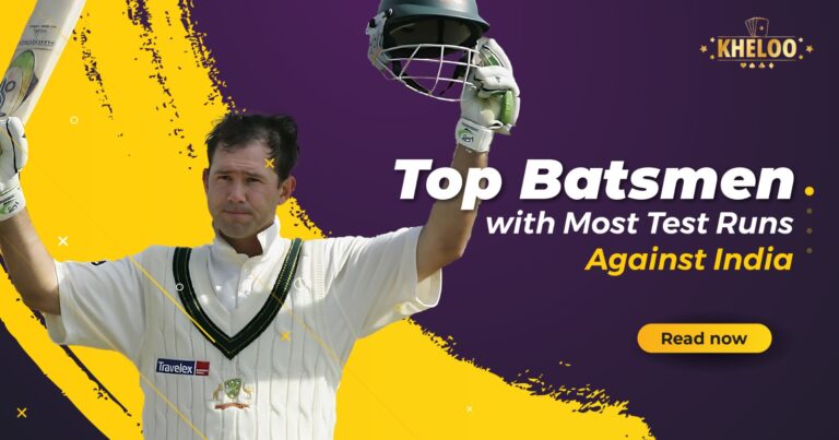 Top Batsmen with Most Test Runs Against India