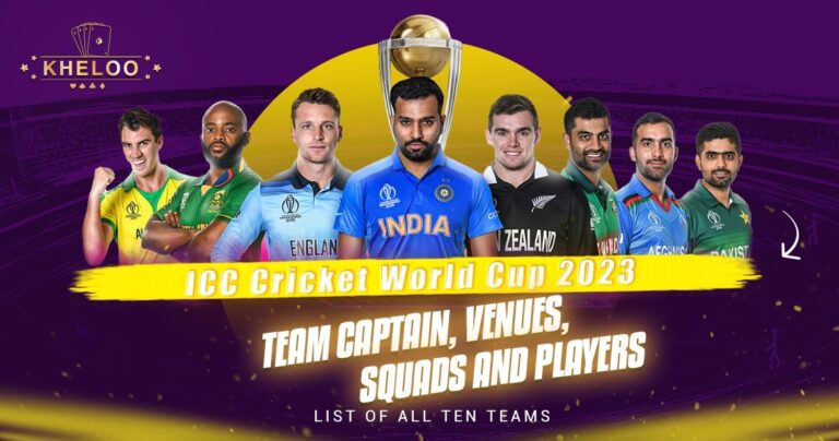 ICC Cricket World Cup 2023 Team Captain, Venues, Squads and Players List Of All Ten Teams