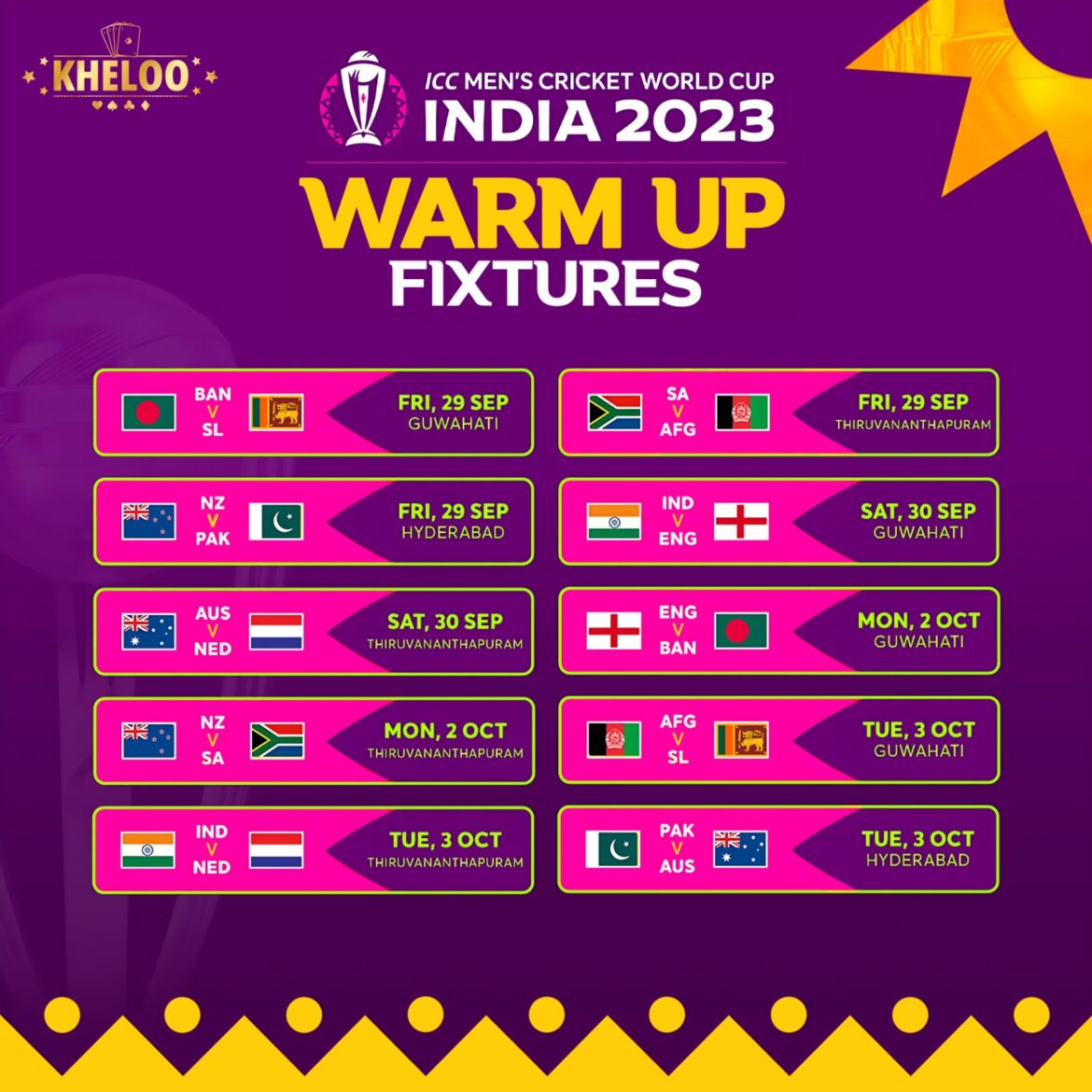 icc-world-cup-2023-warm-up-schedule-unveiled-in-india-kheloo