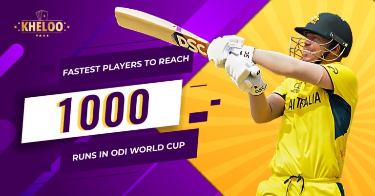 Fastest Players to Reach 1000 Runs in ODI World Cup