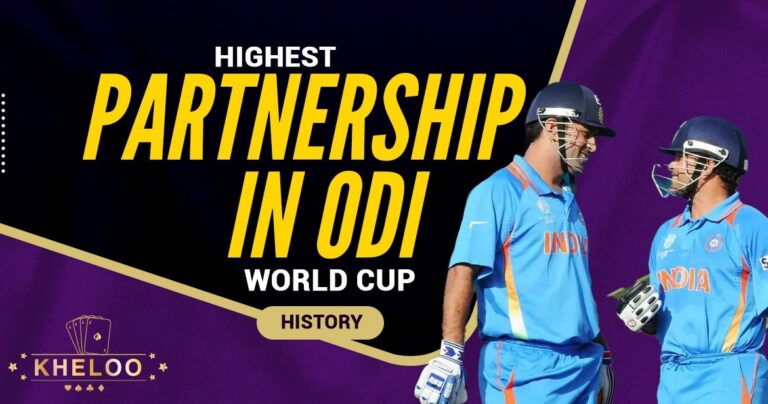 Highest Partnership In ODI World Cup History