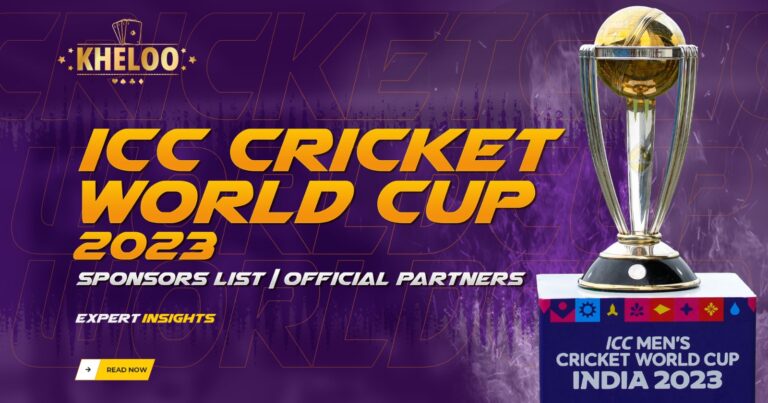 ICC Cricket World Cup 2023 sponsors list, official partners