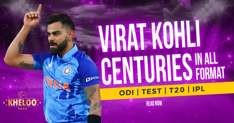 Virat Kohli Centuries in All Format, ODI, Test, T20, IPL