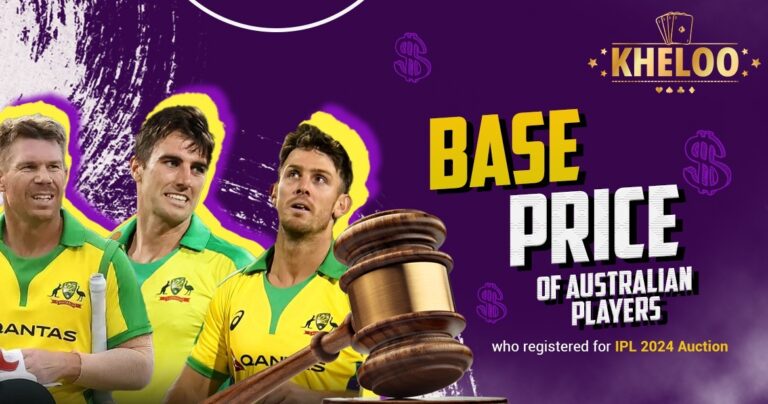 Base Price of Australian Players who Registered for IPL 2024 Auction