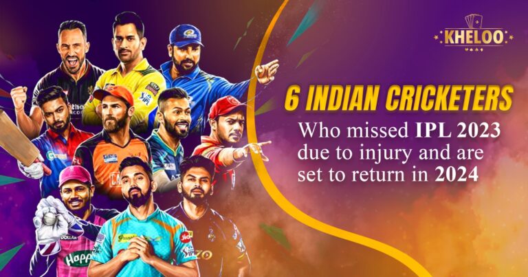 6 Indian players, absent from IPL 2023 due to injuries, are set for a comeback in 2024