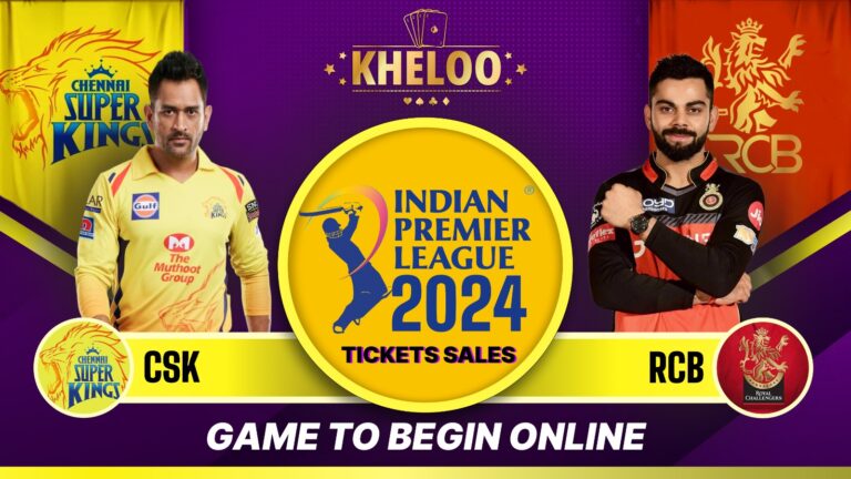 Tickets sales for CSK vs RCB