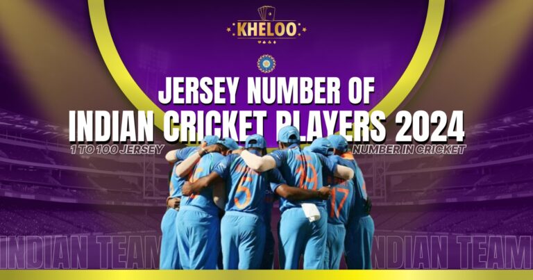 1 to 100 Jersey Number in Cricket