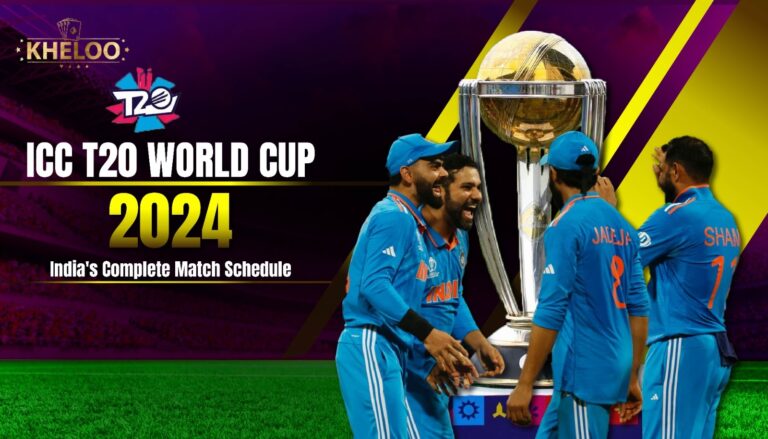 ICC T20 World Cup 2024 India's Complete Match Schedule