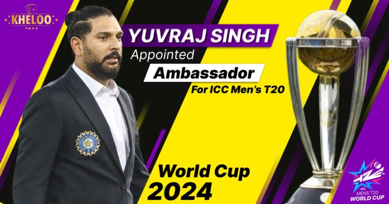 Yuvraj Singh Appointed Ambassador for ICC Men’s T20 World Cup 2024